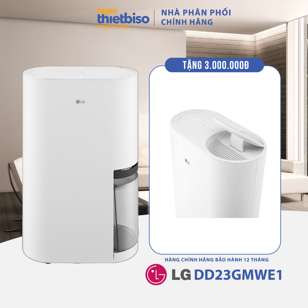 [HỎA TỐC 2H] Máy hút ẩm LG Chính Hãng Dual Inverter Mojave 40L DD23GMWE1/DD20GMWE1 - Bảo Hành Chính 