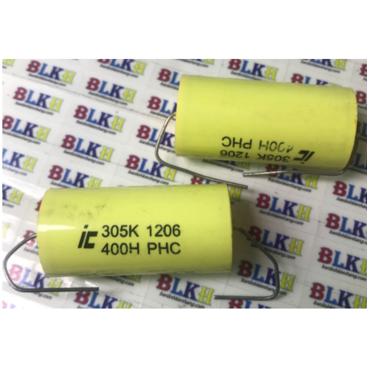Tụ phân tần cao cấp 400VDC 3uF chính hãng PHC Illinois Capacitor USA.