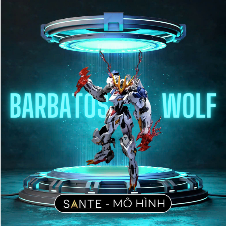 Mô Hình lắp ráp 1/100 Wolf Model Barbatos Lupus Rex - Tặng kèm base và decal nước