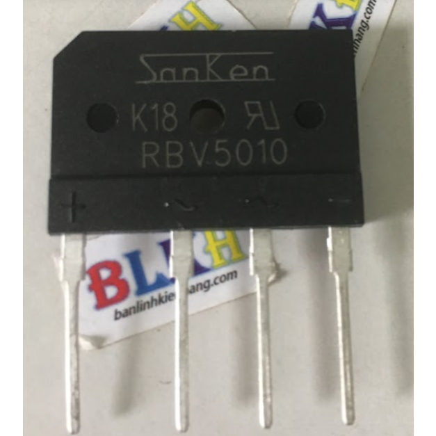 Diode cầu RBV5010 5010 SIP-4 hãng SANKEN.