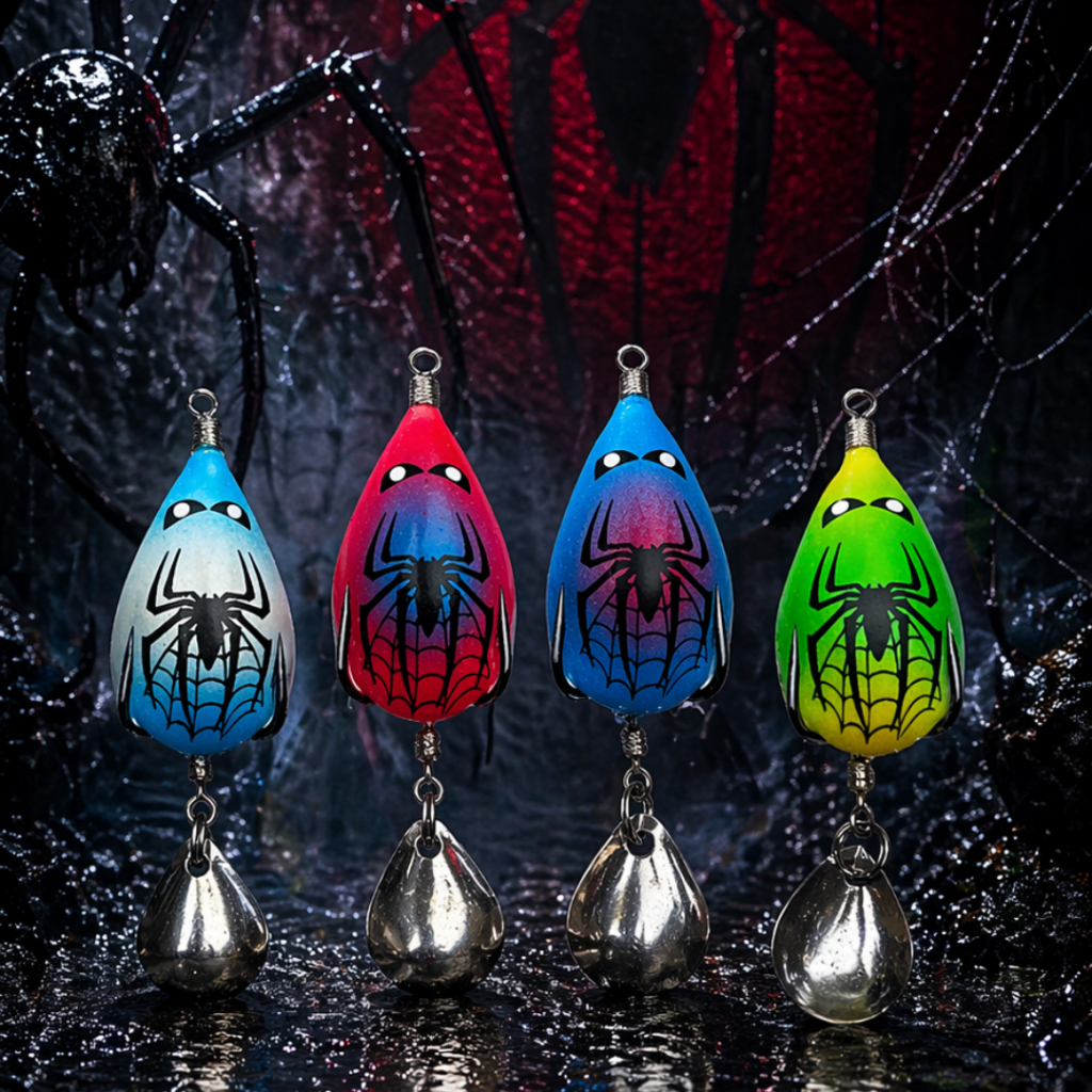 Nhái hơi H1 spiderman 2026 chì đúc size 3,2cm trọng lượng 6g - 8g . mồi giả câu lure cá lóc cực nhạy