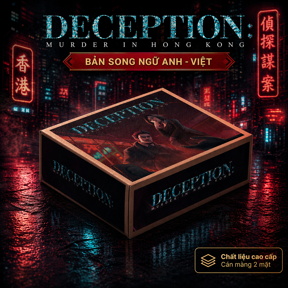 [Tiếng Việt] Boardgame Deception Án Mạng Ở Hong Kong - Trò Chơi Trinh Thám Ẩn Vai Suy Luận Cực Cuốn