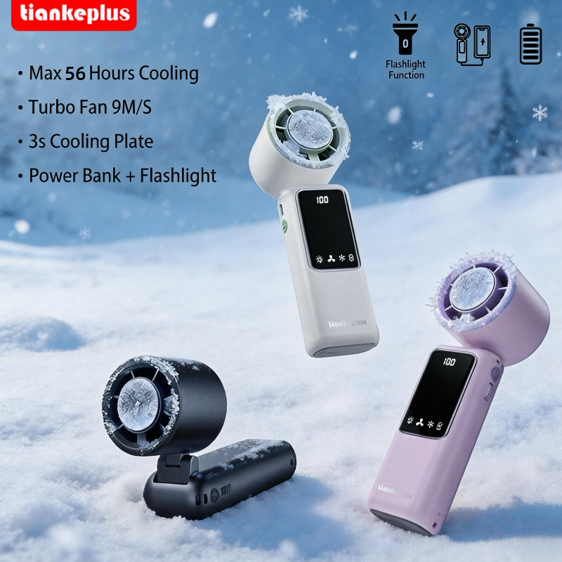 Tiankeplus TF30 Ultra Cầm Tay Siêu Bền Pin, Chức Năng Lạnh, Gió Mạnh, Gấp Gọn Tiện Lợi, Bảo Hành 6 Tháng Quạt Điều Hòa | BigBuy360 - bigbuy360.vn