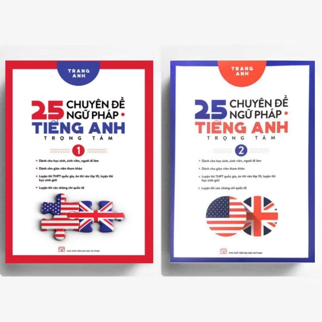 Combo 2 Cuốn 25 Chuyên Đề Ngữ Pháp Tiếng Anh