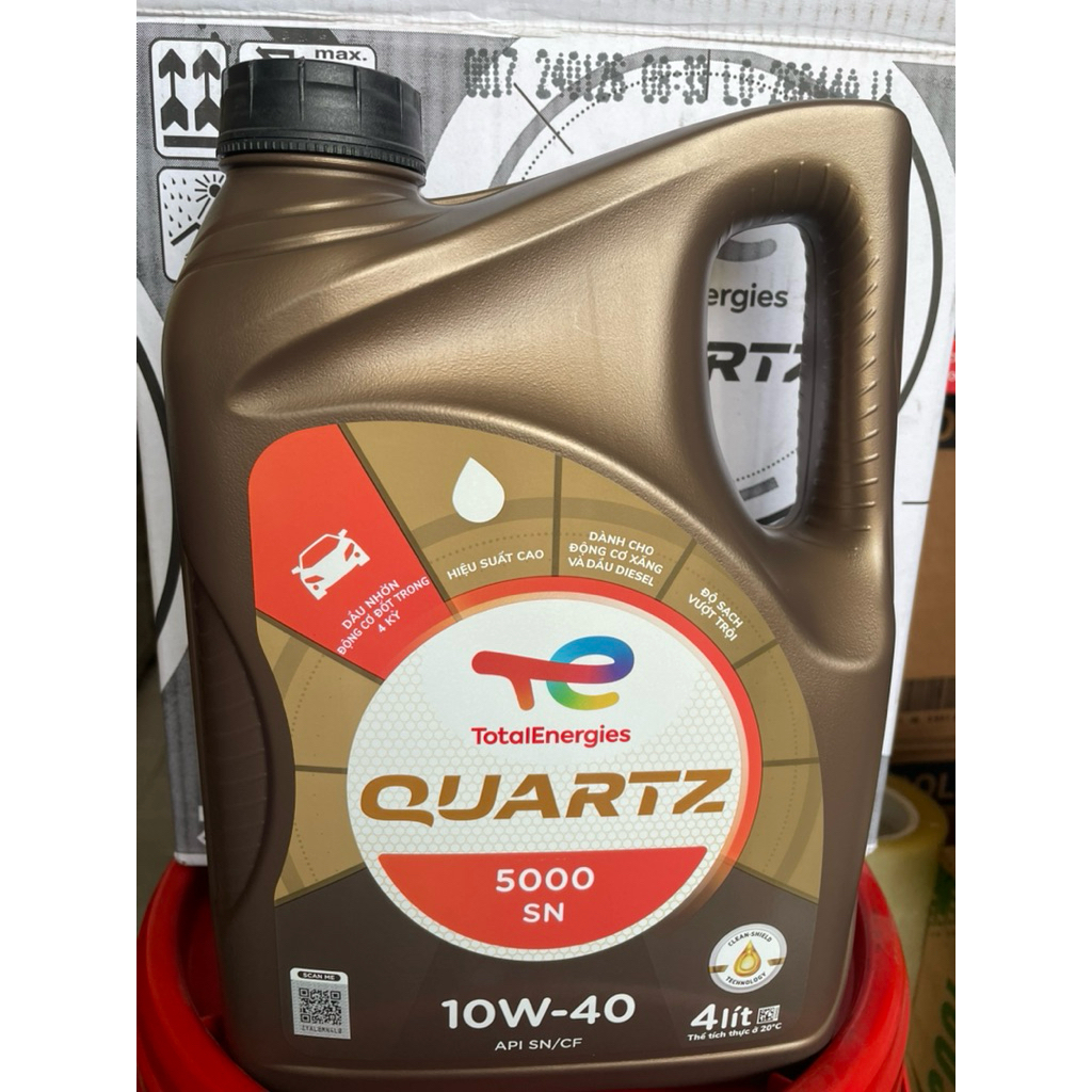 Nhớt Total Quartz 10W40, Nhớt total 40 - 4 lít chính hãng