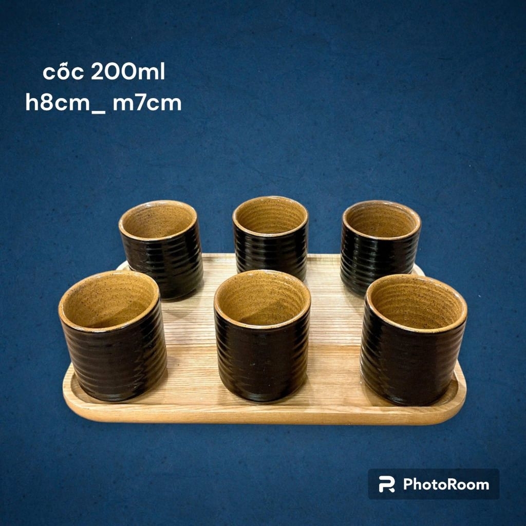 Combo 10 cốc nước gốm sứ làm trà chờ