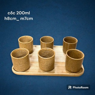 Combo 10 cốc nước gốm sứ làm trà chờ