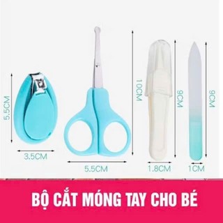 Bộ Bấm Móng 4 Chi Tiết Cho Bé Yêu ( Bấm , Kéo, Rũa, Gắp Rỉ Mũi )
