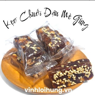 Kẹo chuối dừa gừng mè đậu phộng bến tre