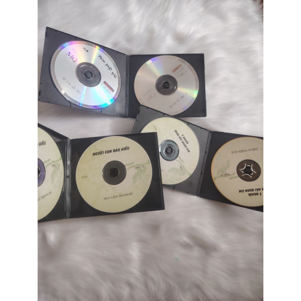 Combo 6 VCD Phật giáo kèm hộp như hình