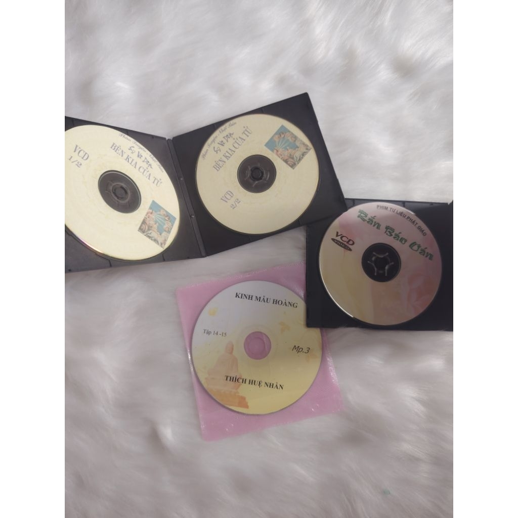 Combo 4 đĩa VCD, mp3 về Phật giáo như hình