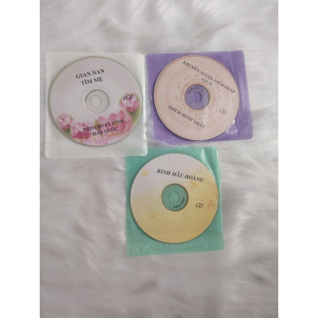 Combo 4 đĩa VCD, CD Phật giáo như hình