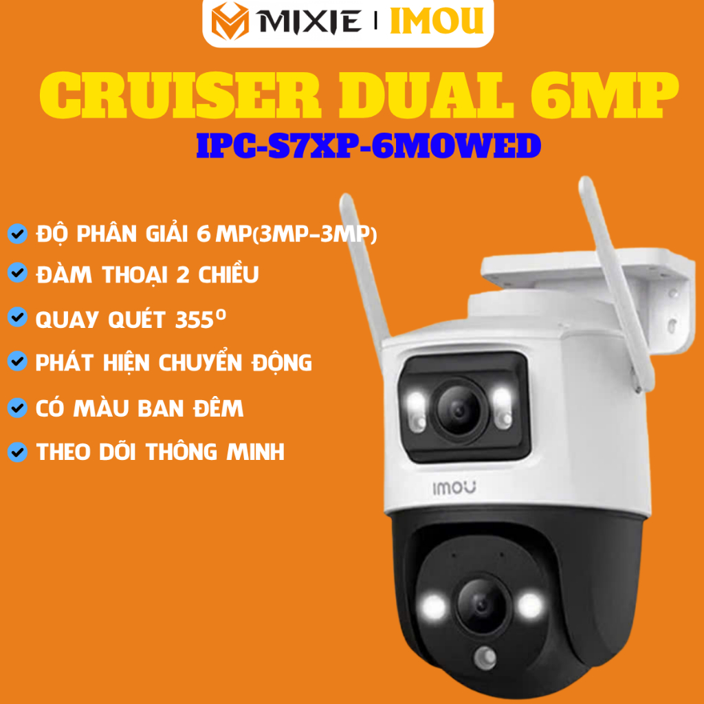 ( KHÔNG TẶNG HỘP KT ) CAMERA IMOU NGOÀI TRỜI 2 MẮT CRUISER DUAL, DUAL 2, DUAL 2 PRO, TRIPLE - BH 2 N
