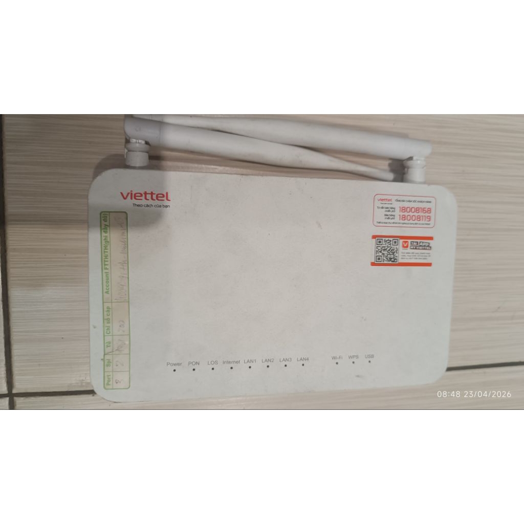 modem wifi vietel zte zxhn f670y đã sử dụng
