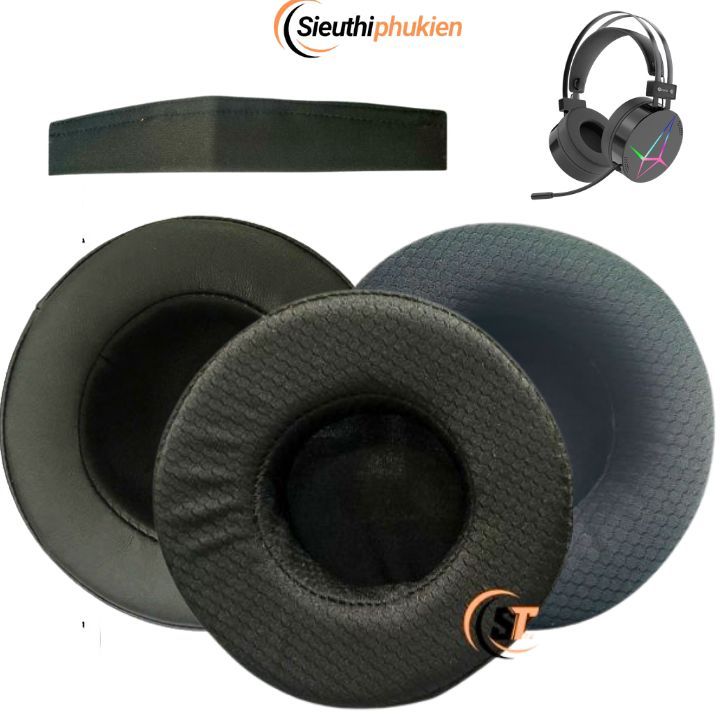 Đệm ốp tai nghe gaming EDRA EH416 pro, bọc mút tai nghe E-Dra EH416 107