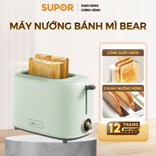 Máy Nướng Bánh Mì Bear Phong Cách Retro 6 Cấp Độ Làm Nóng, Máy Làm Bánh Kẹp Sandwich Đa Năng