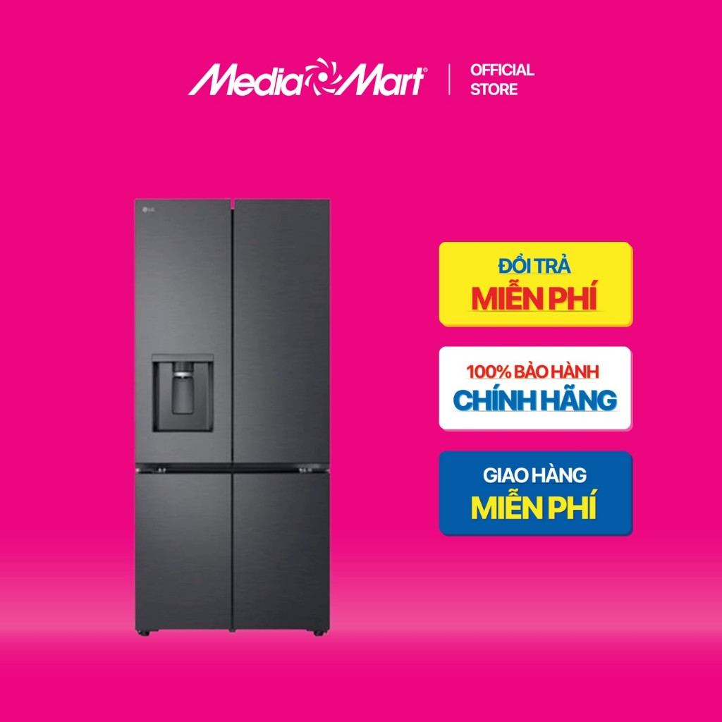[ Mediamart Mall ] Tủ lạnh LG French Door Inverter 607 Lít Multi Door F61BMD BH chính hãng,Ship 0đ