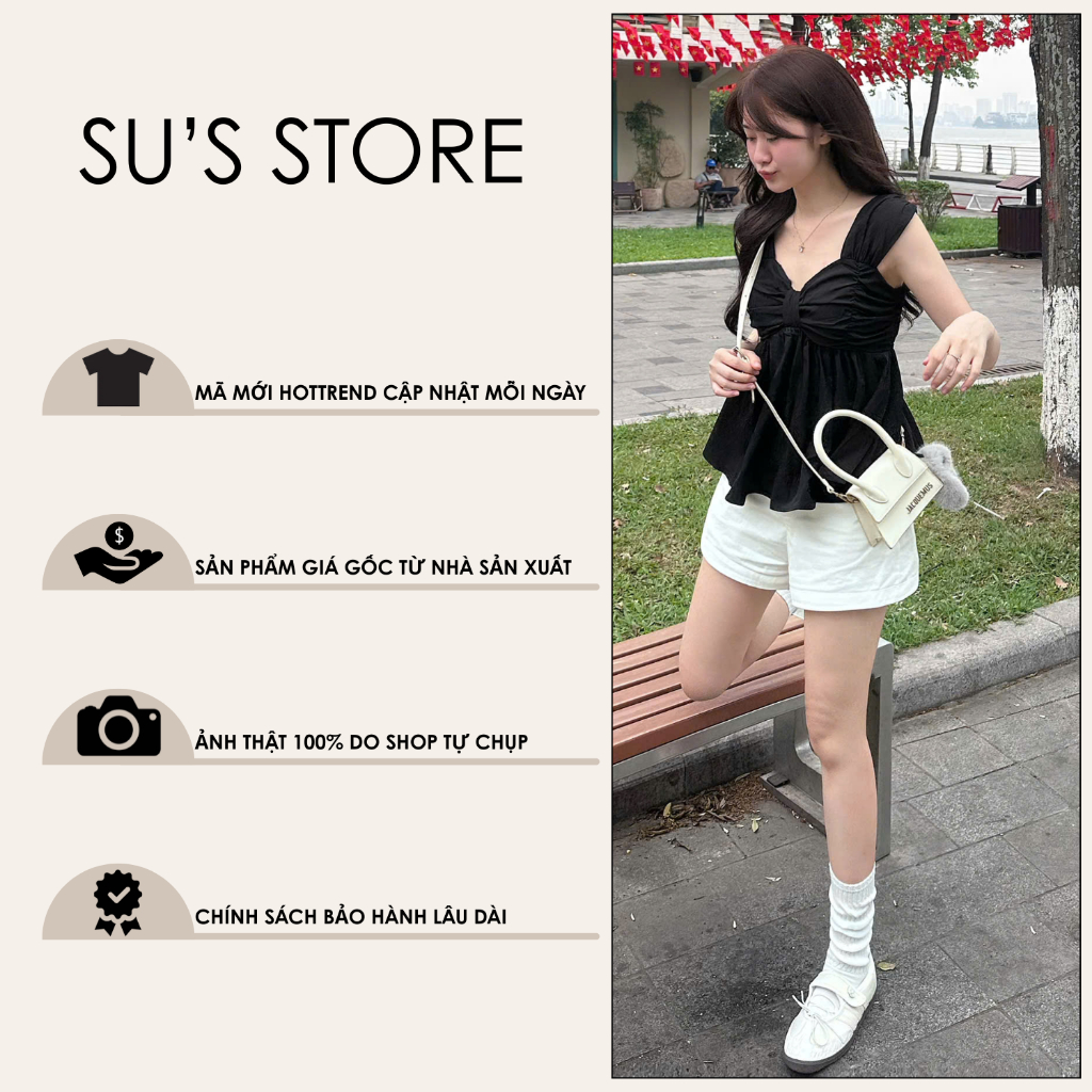 Áo 2 Dây Cánh Tiên Nơ Ngực A6356 Su Chang Thời Trang Nữ | BigBuy360 - bigbuy360.vn