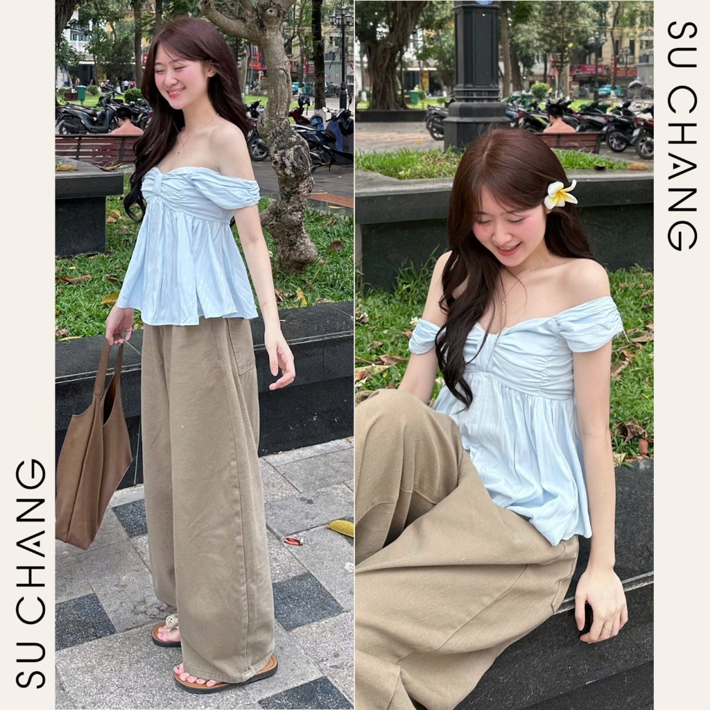 Áo 2 Dây Cánh Tiên Nơ Ngực A6356 Su Chang Thời Trang Nữ | BigBuy360 - bigbuy360.vn