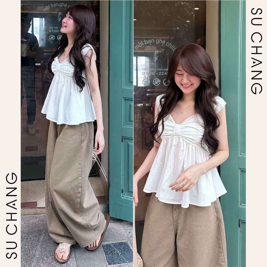 Áo 2 Dây Cánh Tiên Nơ Ngực A6356 Su Chang Thời Trang Nữ | BigBuy360 - bigbuy360.vn