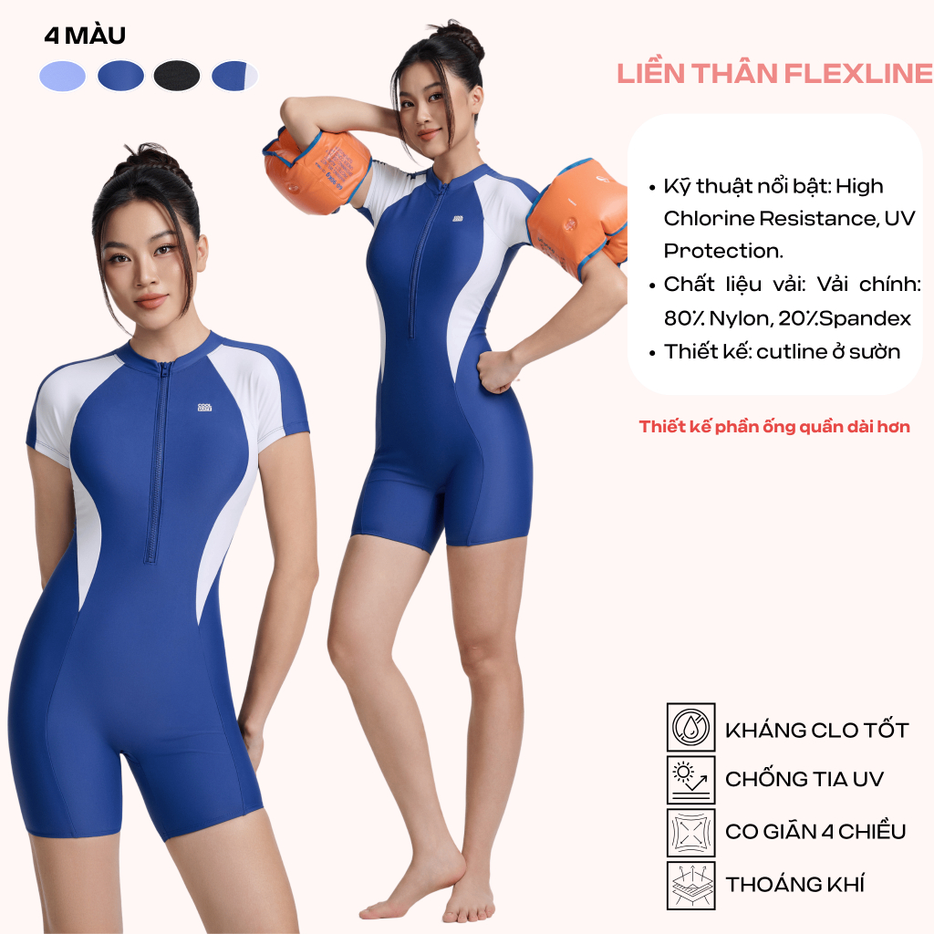 [MUA2GIẢM10%] BST Bikini Coolmate liền thân 1 mảnh cộc/dài tay kín đáo che bụng tôn dáng chống tia UV đi bơi đi biển | BigBuy360 - bigbuy360.vn