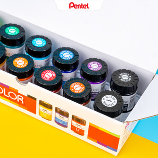 [Màu lẻ] Màu poster Pentel WPU 30ml - màu vẽ Pentel chính hãng, vẽ trên đa chất liệu