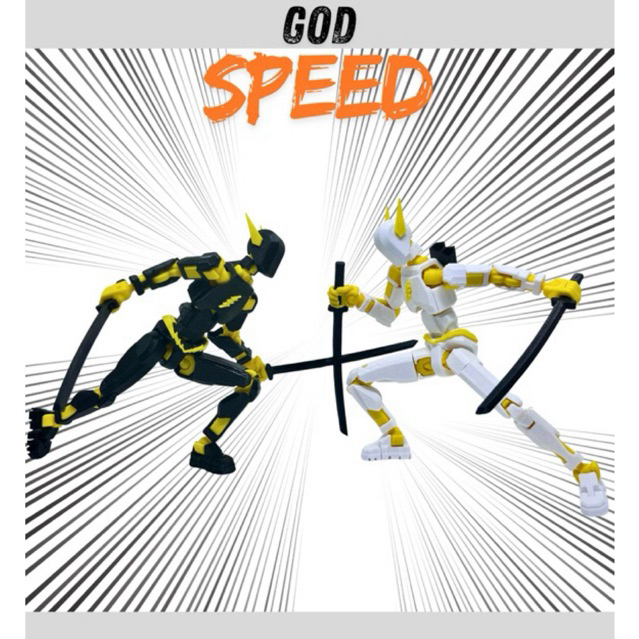 Dummy God Speed Mô hình 20cm Khớp cử động Đồ chơi Robot Siêu nhân Model kit Lắp ghép