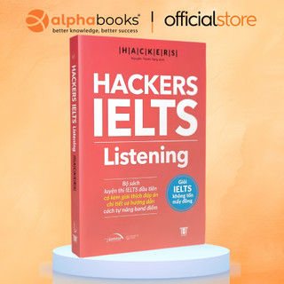 Sách - Hackers IELTS Listening - Lộ Trình Tự Học IELTS Kèm Lời Giải Chi Tiết (Gamma Books)