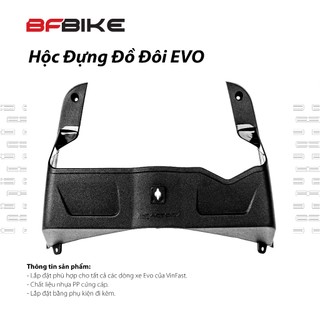 BFBIKE Hốc Đựng Đồ Đôi Nhựa ABS Cho VinFast Evo Đen