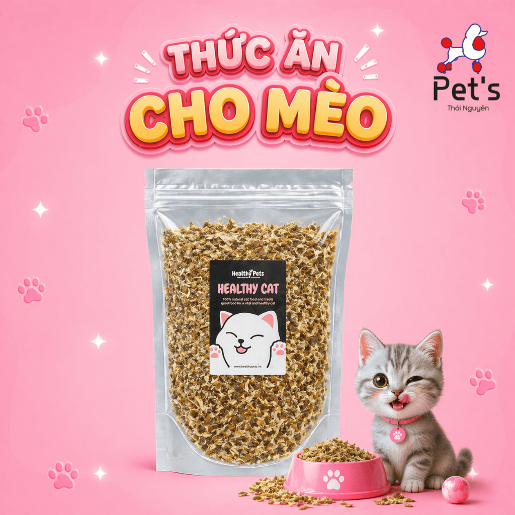 Hạt Mix Ruốc Dinh Dưỡng Cho Mèo Từ Một Tháng Tuổi Túi 1kg - Healthy Cat