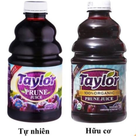 Nước Ép Mận Taylor Tự Nhiên / Hữu Cơ Mỹ- Organic Prune Juice 946ml