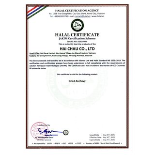 Cá cơm khô Fillet (phi lê/lột thịt) Hải Châu 250g