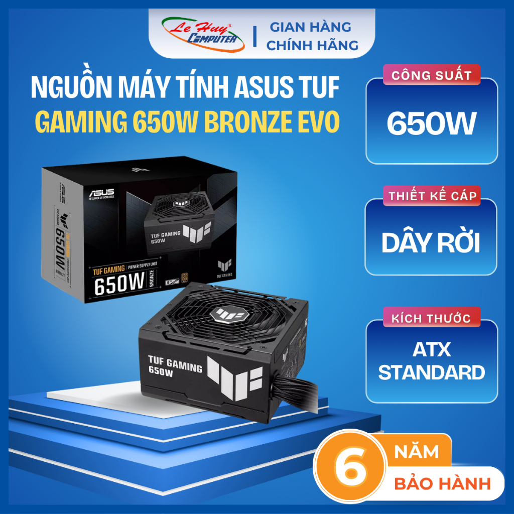 Nguồn Máy Tính Asus TUF Gaming 650W Bronze EVO / 750W Bronze EVO - Hàng Chính Hãng