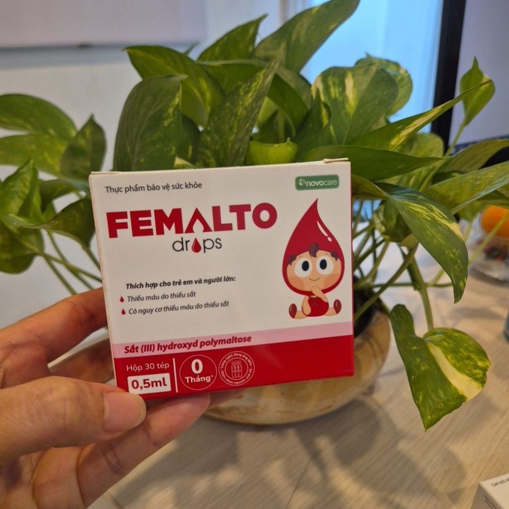 Femalto Drops 20 ống – Bổ sung sắt dạng giọt cho trẻ em và người lớn