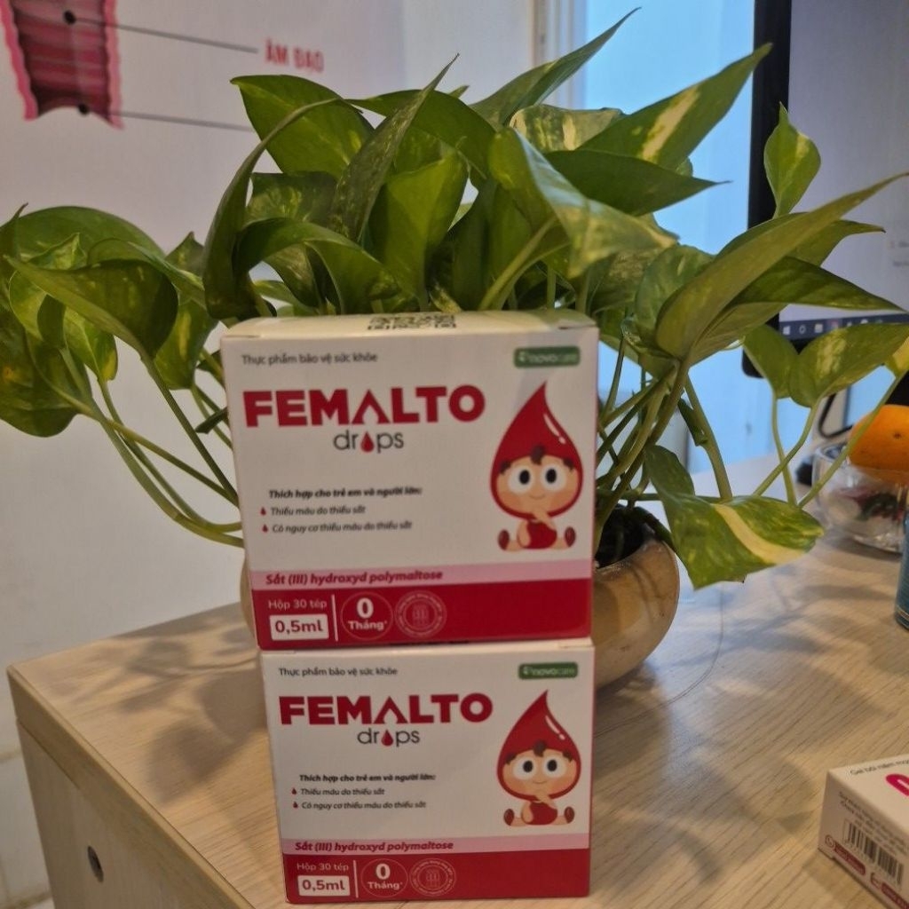 combo 2 Femalto Drops 20 ống – Bổ sung sắt dạng giọt cho trẻ em và người lớn