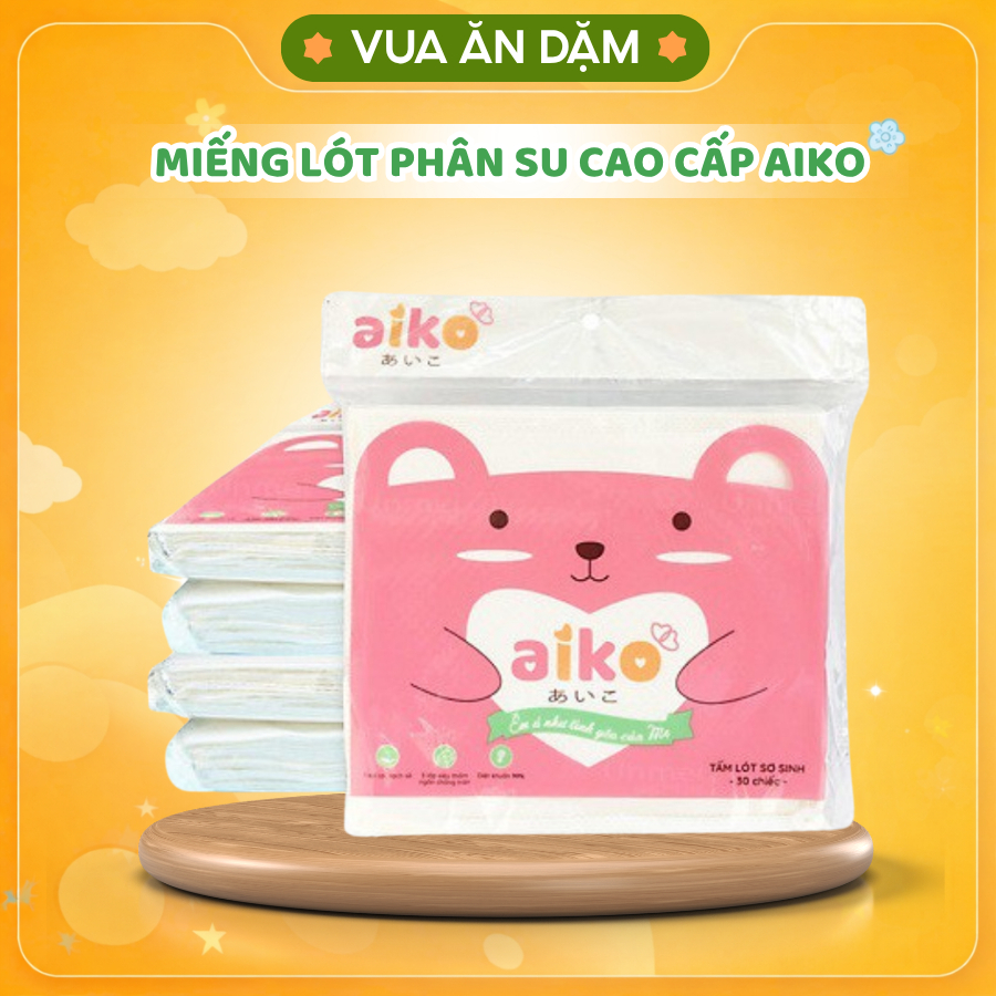 (Chính Hãng Aiko) Miếng lót phân su cao cấp Aiko 30 miếng cho bé
