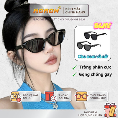Kính Mát Mắt Mèo Phân Cực AORON Thời Trang, Kính Râm Nữ Chống UV400, Thiết Kế Sang Chảnh, Phù Hợp Đi Biển Đi Chơi