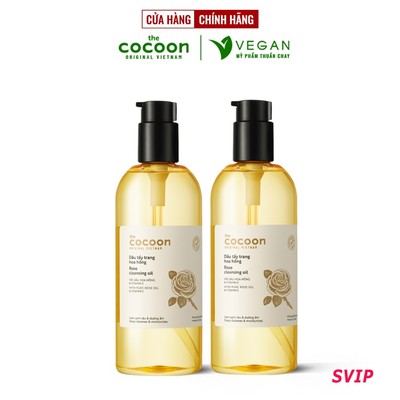 [SVIP] Bigsize - Dầu tẩy trang hoa hồng Cocoon 310ml tẩy sạch makeup & dưỡng ẩm thuần chay