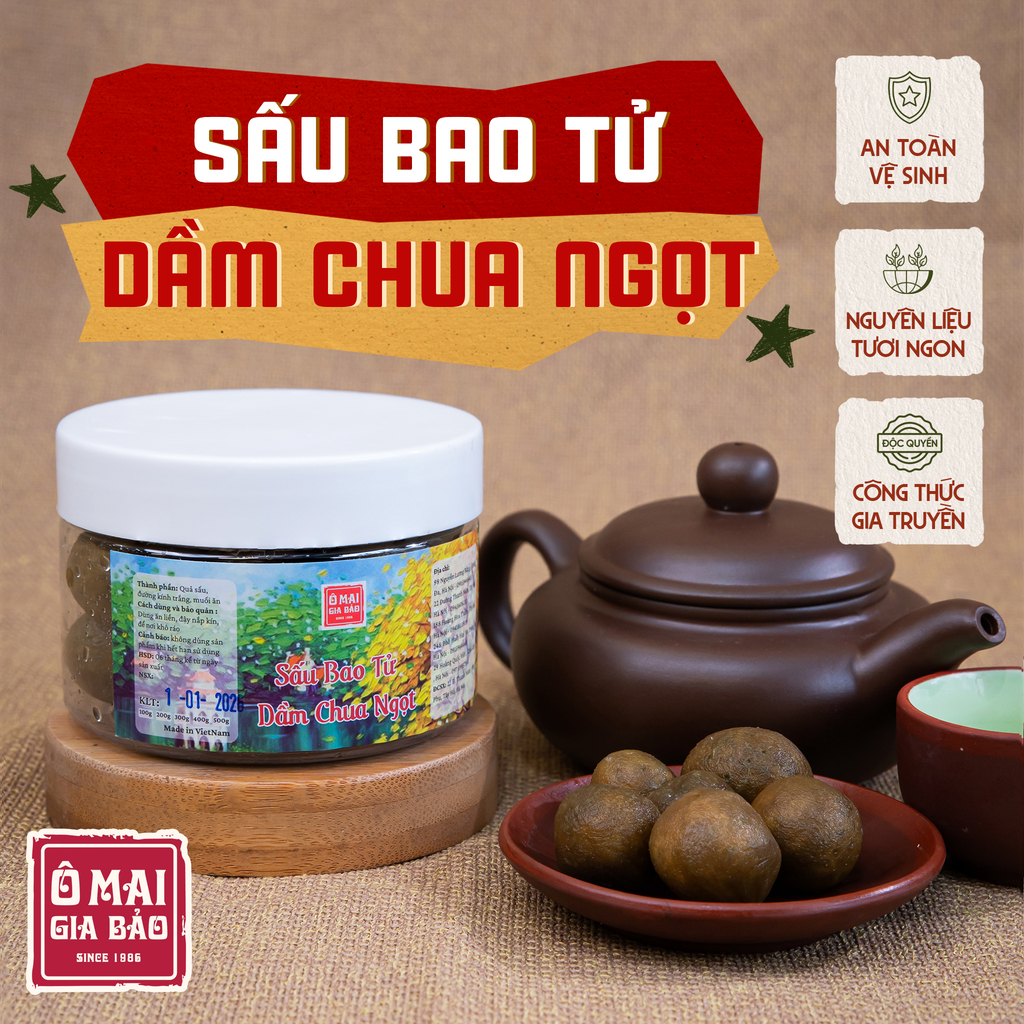 Ô mai sấu dầm chua ngọt