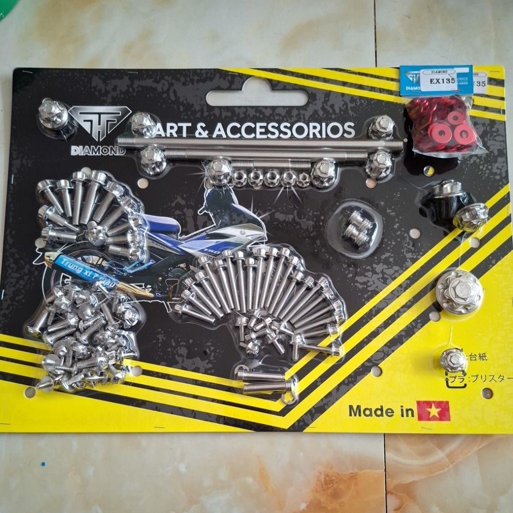 [Tặng Lông Đền] Full bộ ốc xe Ex135/Ex150/Ex2010/Ex155