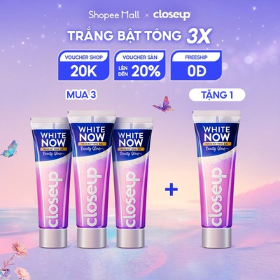 [Mua 3 tặng 1] Bộ 3 kem đánh răng closeup White Now 100g