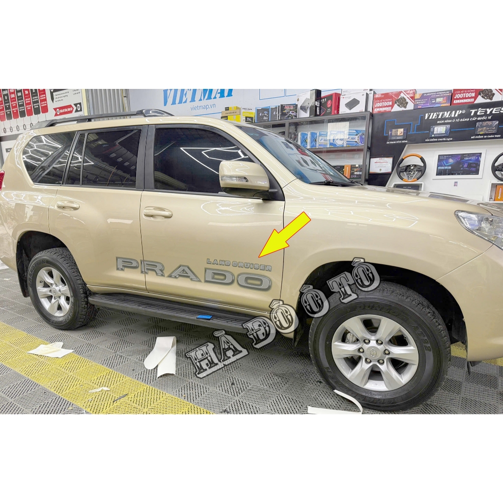 Tem Chữ Land Cruiser Prado Dán Cửa Toyota Prado - Chữ Land Cruiser Prado Dán Thân Xe Prado