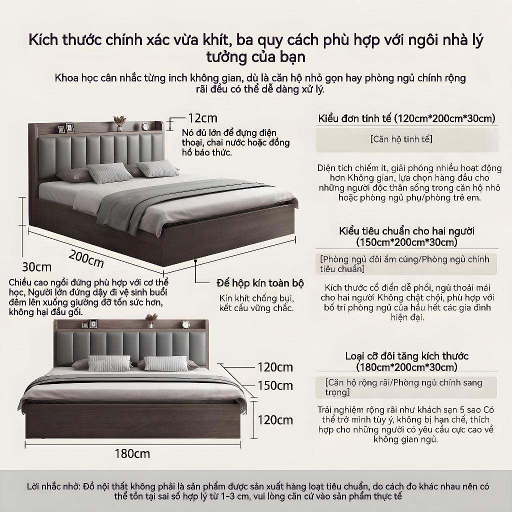 ALVIN Giường ngủ giường ngủ hiện đại Đầu giường bọc vải nhiều kích cỡ để lựa chọn có ngăn chứa đồ dưới gầm giường | BigBuy360 - bigbuy360.vn