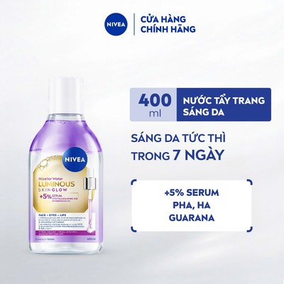 Nước Tẩy Trang NIVEA Luminous Skin Glow Sáng Da 400ml - 99403