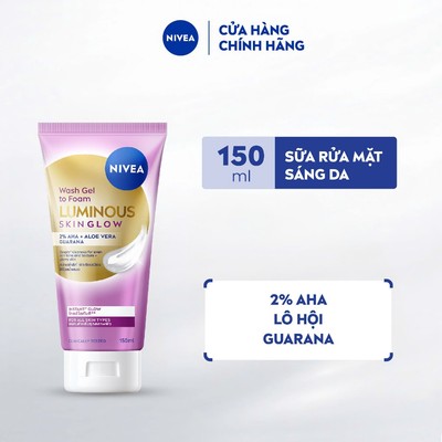 Sữa Rửa Mặt NIVEA Luminous Skin Glow Sáng Da Tạo Bọt 150ml / Sửa Rửa Mặt - 99400