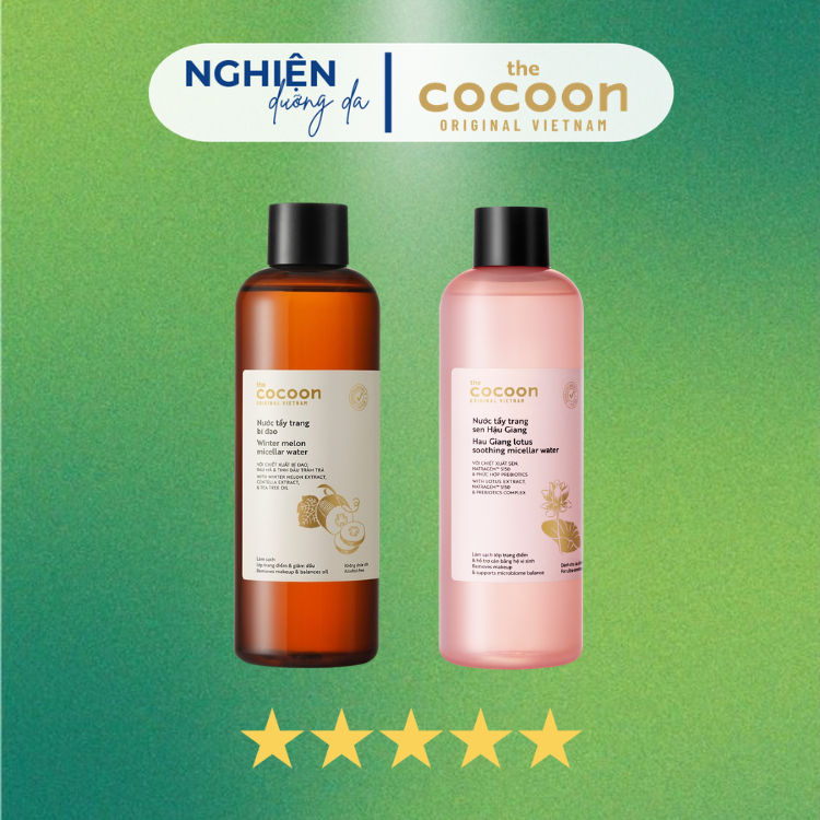Nước Tẩy Trang Cocoon Làm Sạch Dịu Nhẹ Cân Bằng Da Cho Mọi Loại Da 500ml