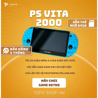 Ps Vita 2000 (Bao gồm 3.500 game PSvita/PSP/PS1/GBA/NES/NEOGEO) + Đầy Đủ Phụ Kiện