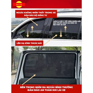 Rèm Che Nắng Nam Châm Cao Cấp MR Ô TÔ  xe GEELY COOLRAY BYD OMODA Chống Tia UV Cản Nắng 90% Bộ 4 Tấm BH 24 tháng BIG B