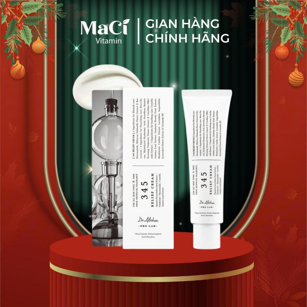 Kem dưỡng phục hồi thuần chay của DR.ALTHEA 147 BARRIER CREAM & 345 RELIF CREAM