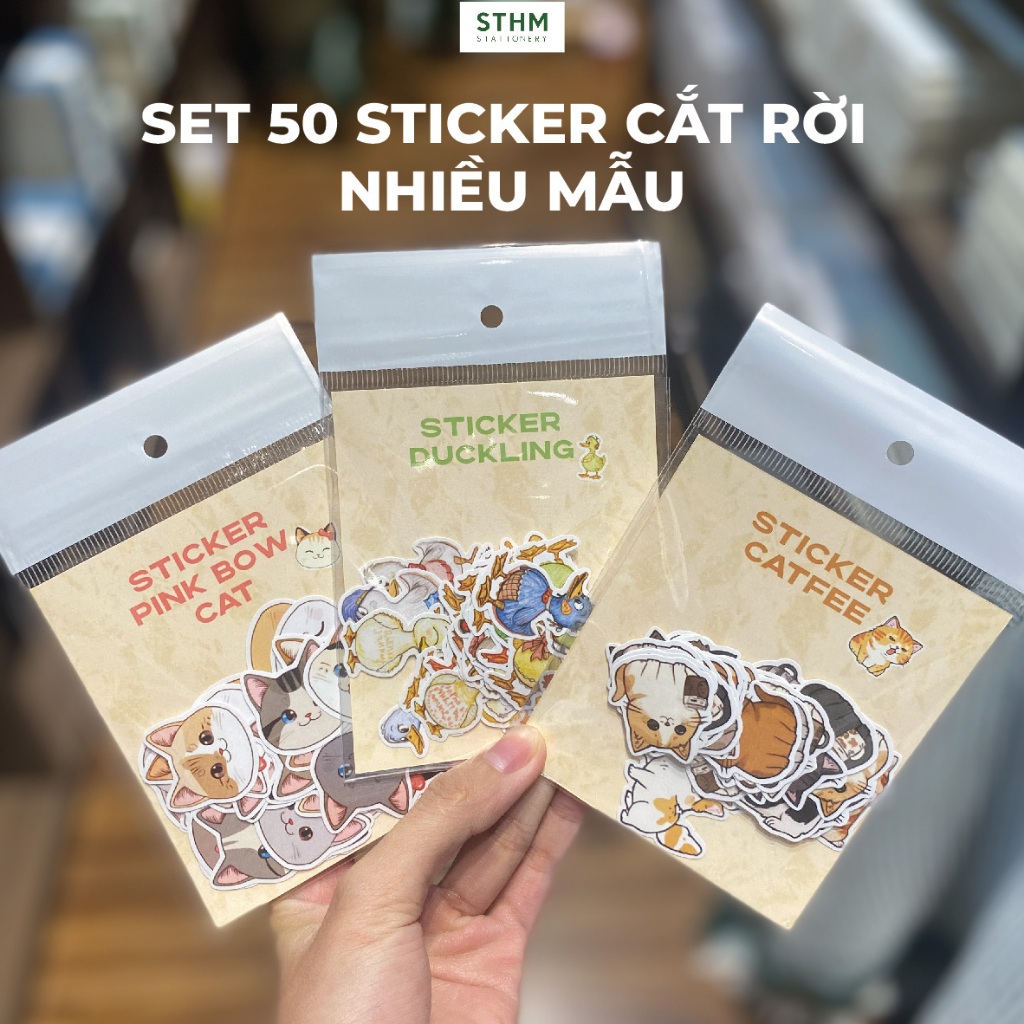 [STHM stationery] - Sticker nhiều mẫu, phong cách vintage - Dùng cho trang trí sổ tay, scrapbook, qu
